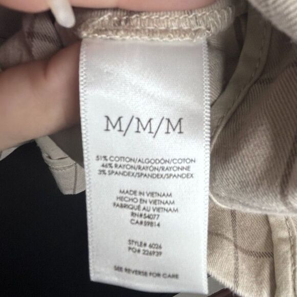 Cabi Women's Tan Windowpane Utility Jacket 6026 Collared Blazer/Trench Preppy - Picture 10 of 10